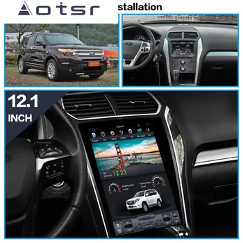 PX6 4+64G Tesla stilius Android 9.0 Automobilio DVD Grotuvas GPS Navigacija Ford Explorer 2011+ headunit multimedijos radijo magnetofonas