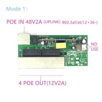 Reverso galia Spardytis POE switch POE Į/OUT5V/12V/24V 90W/5=315W 100 mbps 802.3 45+78 - DC5V~35V tolimojo serijos Jėga POE