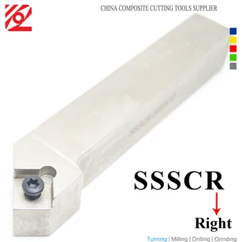 SSSCR1212H09 SSSCR1616H09 SSSCR2020K12 SSSCR2525M12 SSSCR SSSCL CNC Išorės Staklės, Pjovimo, Tekinimo Įrankio Laikiklis SCMT120404 Įdėklai