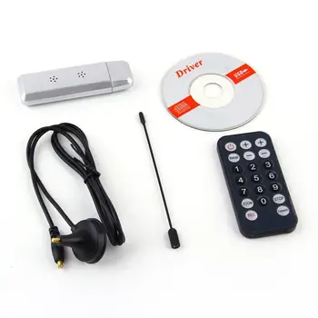 USB 2.0 DVB-T Skaitmeninis TV Imtuvas DVBT HDTV Imtuvas Dongle Stick Antena su Nuotolinio