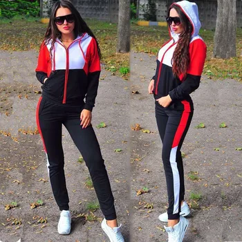 2020 dviejų dalių rinkinys moterims tracksuit hoodie ir ilgas kelnes sportwear kostiumas kratinys atsitiktinis moterų drabužių Komplektus tracksuit mergina
