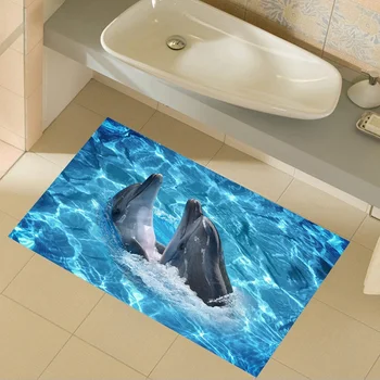 3D Sienų Lipduko Delfinų lipnios Nuimamas Vandeniui 