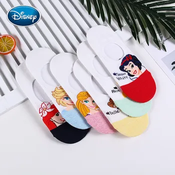 Disney princesė animacinių filmų valtis kojinės pavasarį ir vasarą ponios valtis kojinės saldus neslidus seklių burną kojinės moterims