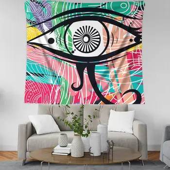 Egipto dekoro gobelenas akis horo siena antklodė hipių dekoro sienos mandala gobelenas tapiz mandala sumalti