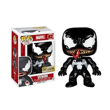 FUNKO POP Stebuklas Nuodai Venomized Loki 368# Išskirtinis Venompool Venomized Black Panther Vinilo Veiksmų Skaičius, Surinkimo Modelis Žaislai