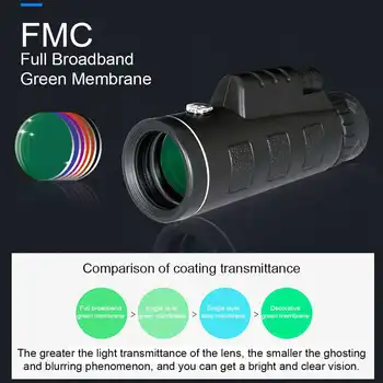 Galingas Monokuliariniai Ilgo Nuotolio Teleskopas Smartfon 50X60 Karinės Žiūronas Zoom Aukštos Kokybės HD Medžioklės Optika Objektyvas taikymo Sritis