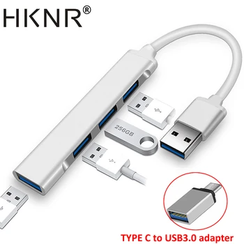 HKNR USB HUB 3.0 Išorinis 4 Uostų Multi Adapteris, Splitter OTG, kad 