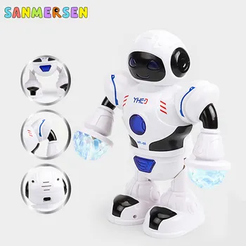 Kosmoso Apakinti Šviesos Muzikos Robotas Švietimo Žaislai, Elektroniniai Pėsčiomis Šokių Smart Vietos Robotas Berniukams, Vaikų Žaislai, Dovanos
