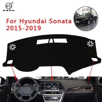 PNSL Automobilio prietaisų Skydelio Dangtelį Brūkšnys Kilimėlis Brūkšnys Trinkelėmis Kilimą Hyundai Sonata 2016 2017 2018 2019 anti - slip anti - uv