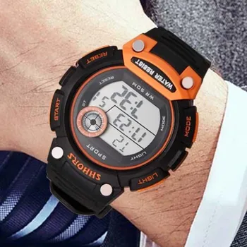 SHHORS Skaitmeninis LED Watch Vyrų Sporto Laikrodžiai Didelis Ciferblatas Neperšlampami Elektroniniai Laikrodžiai Laikrodis Reloj Hombre Montre Homme Relogio
