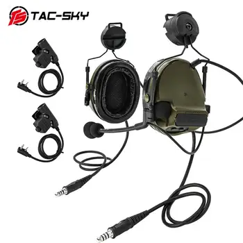 TAC-DANGUS COMTAC III taktinis comtac dvigubo suvirinimo šalmas laikiklis silikono earmuffs karinės peltor ausines ir taktinis u94ptt