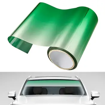 20x150cm Viršuje Priekyje priekinio Stiklo, Folijos Saulės Apsaugos Gradientas Juoda/Žalia/Violetinė Automobilio Tonavimas Plėvelės skėtį nuo saulės Vairuotojo Vairavimo