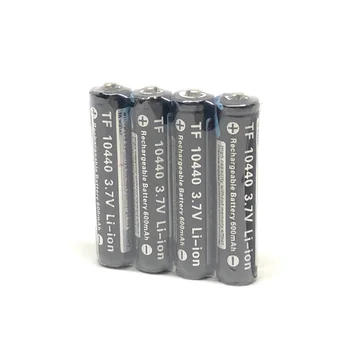 2vnt/daug TrustFire 10440), 3,7 V 600mAh Įkrovimo Baterija (akumuliatorius Ličio Baterijos su PCB Apsaugos Naras Valdybos Žaislų priekiniai žibintai