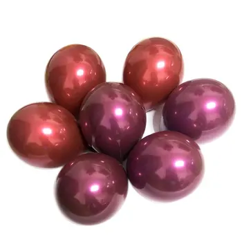 50pcs Dvigubo Sluoksnio Balionas Blizgi Raudona Metallic Purple Blue Pearl Lateksiniai Balionai 