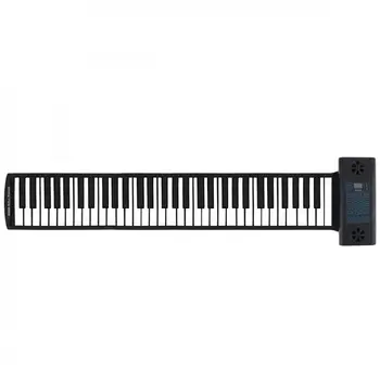 61 Klavišų MIDI suristi Elektroninis Pianinas Įkrovimo Silikono Lanksčios Klaviatūros, Organų Built-2 Garsiakalbiai Paramos Audio 