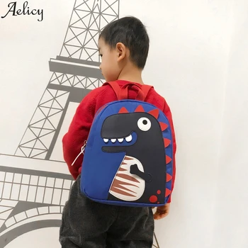 Aelicy Vaikų animacinių filmų dinozaurų kuprinė kuprinė kuprinė maišelis studentų mergaitė berniukas pečių vaikams kuprinę kuprinė