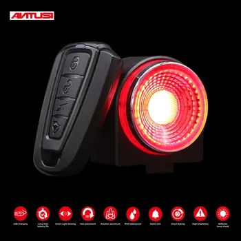 Antusi A8/A6/Q3/Q1 Dviračių Įspėjimo Žibintų Neprivaloma, Stabdžių Šviesos, Stabdžių-vagystės Signalizacijos Nuotolinio Ryšio Belaidžio Kontrolės LED Žibintų Sire