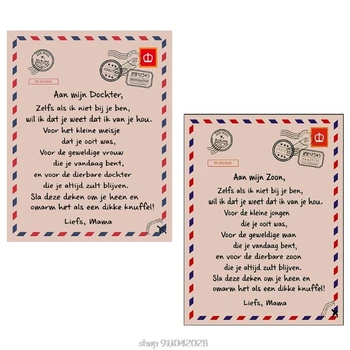 Asmeninį Flanelė Antklodė su Dukra, Sūnus olandų Laiškas Išspausdintas Antklodės Motina Skatinti ir Meilės N25 20 Dropship