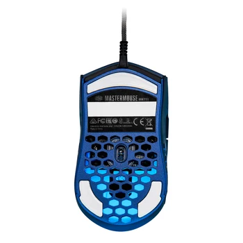 Cooler Master MM711 Mėlyna 60G Lengvas Medaus Shell Žaidimų Pelės 16000 DPI reguliuojamas PixArt PMW 3389 Ergonomiškas RGB Pelių