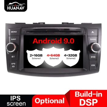 DSP Android 9.0 Automobilio DVD grotuvas GPS navigacija SUZUKI 2012-2017 auto Automobilio radijo grotuvas galvos vienetas multimedia recorder 64G