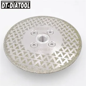 DT-DIATOOL 1pc Vienos Pusės Padengtas Electroplated Deimantiniai Pjovimo Šlifavimo Disko M14 arba 5/8-11 Siūlai Granito, Marmuro, Plytelių pjauti