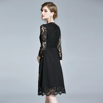HAYBLST Prekės ženklo Suknelė Moterims 2020 Naujas Vasaros Suknelės PlusSize Drabužius Vestidos Aukštos Kokybės Europos Stiliaus Siuvinėjimo Nėrinių Drabužiai