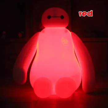Heroes 6 Mielas Animacinių filmų BayMax Įvairių spalvų LED naktinė lempa Miegamasis Su USB Įkrovimo Šviesos Nuostabiu Vaikų Dovanos Vaikams Lempos