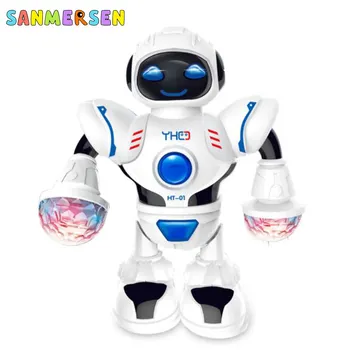Kosmoso Apakinti Šviesos Muzikos Robotas Švietimo Žaislai, Elektroniniai Pėsčiomis Šokių Smart Vietos Robotas Berniukams, Vaikų Žaislai, Dovanos