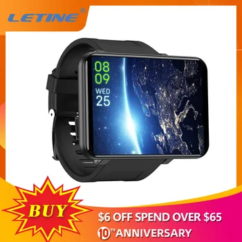 LETINE DM100 4G 2.86 Colių Ekranas, Smart Žiūrėti Android 7.1 3GB 32GB 5MP Kamera, 480*640 Rezoliucija 2700mah Baterija Smartwatch Vyrai