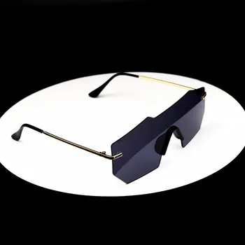 Mados unisex poliarizuoti akiniai nuo saulės vyrams, moterims 2019 prekės dizaineris retro taškus veidrodis frameless vairavimo akinius oculos de sol
