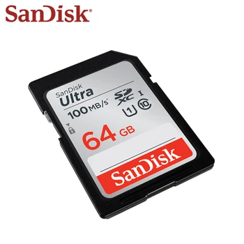 Sandisk Atminties Kortelė Ultra SD Kortelę 64GB SDXC Klasė 10 Max Skaityti Greitis 100 M/s UHS-I 