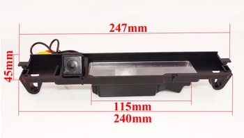 Saugumas automobilio galinio vaizdo kameros vandeniui atspari IP 69K higest naktinio matymo tinka Toyota Vitz Yaris skatinimo laikotarpis