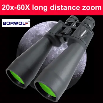 2020 Naujas Borwolf Žiūronai 20-60X70 Aukštis Apibrėžimas vandeniui Karinės Teleskopas Paukščių stebėjimo Žygiai, Medžioklės Sportas