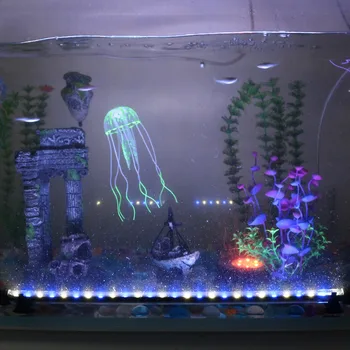AS Plug Akvariumo Žuvų Bakas Šviesos Juosta Lempos, Povandeninis Vandeniui 5050SMD LED Akvariumo Apšvietimo Žuvų Bakas Dekoras