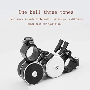 Dviračių Bell, Super Garsiai Kalnų Dviratis Dvigubai Bell Dviračių Priedų (Tinka Skersmuo 22mm-24mm) black