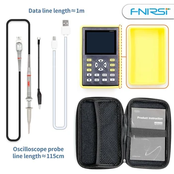 FNIRSI-5012H Skaitmeninis Oscilloscope 5012H 2,4 colių LCD Ekranu 100MHz Pralaidumo ir 500MS/s debitas USB Osciloskopai