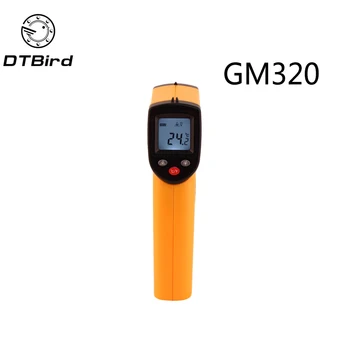 GM550 -50~550 C GM320 -50-300 Digital infraraudonųjų spindulių Termometras su lazeriu Temperatūra Ginklą Pyrometer Akvariumas Spinduliavimo Kolonėlė