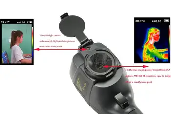 HT-18 Parduoti Karšto Nešiojamą Thermograph Kamera, Infraraudonųjų spindulių Šilumos Kameros HT18 Infraraudonųjų spindulių Skaitmeninis Vaizdavimo Su 2.4 Colių Spalvotas Lcd Ekranas