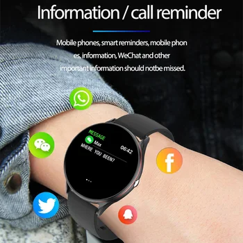 LIGE Naujas Smart Watch Vyrai Visiškai Jutiklinis Ekranas Širdies ritmo Monitorius Kraujo Spaudimas Fitness tracker Sporto Žiūrėti vandeniui Smartwatch