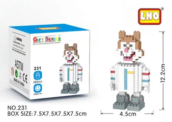 LNO Mini Blokai Juokingas Anime ir Animacinių filmų Gary Modelis Pastatas, Mūrinis Micro Duomenys Žaislas 3D Gyvūnų Patrick Star Švietimo Žaislai Vaikas