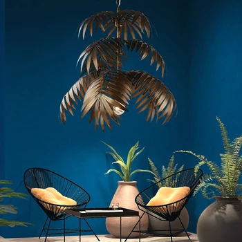 Loft šiuolaikinės kokoso medžio pakabukas šviesos diodų (LED) E27 pramonės kūrybos kabo lempa kambarį restoranas miegamasis viešbučio fojė