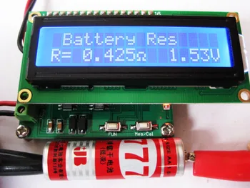 Naujas 0.001-120 Ω baterijos vidinė varža testeris su ESR matavimo funkcija