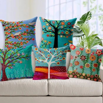 Pagalvėlė padengti kėdė pagalvę padengti coussin dekoratyvinis cojines sofa mesti pagalvės medžių pagalvėlės namų dekoro padengti pagalvėje
