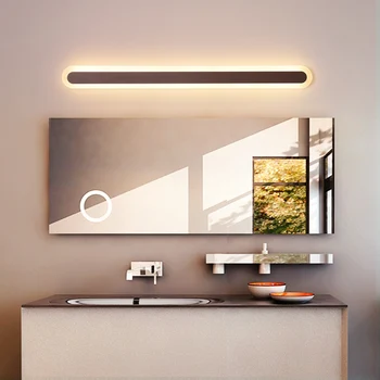 Ruda/balta vonios kambarys lempa led veidrodis, apšvietimas 0,4 M~1.2 M aparatūros ir akrilo sienos lempos miegamajame sienos žibintai led