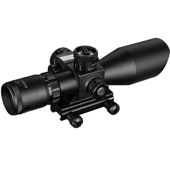 2.5-10X40 Riflescope Apšviestas Taktinis Riflescope su Raudona Lazerio taikymo Sritis Medžioklės taikymo Sritis