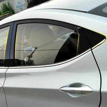 8pcs Automobilių Stilius, Skirta Hyundai Elantra Avante MD/UD 2011-m. Automobilių Langų Apdaila Lipdukas viduriniame Stulpelyje PVC Lipdukai, Auto Priedai