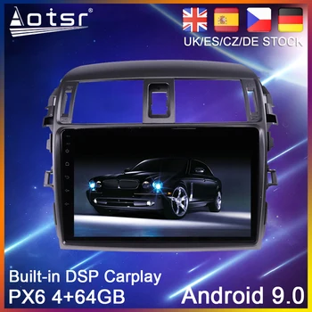 Android 9.0 PX6 Automobilio DVD Grotuvas GPS Navigacija Toyota Corolla 2006-2013 M. E150 Automobilį Auto Radijas Stereo Multimedia Player HeadUnit