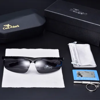 Cookshark 2020 nauji akiniai nuo saulės vyrams poliarizuoti akiniai nuo saulės vairuotojo hipster akiniai