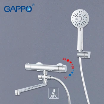 GAPPO vonia krioklys, maišytuvas, maišytuvai, maišytuvas voniai, dušo čiaupus sienos, sumontuoti termostatiniai vandens maišytuvas vonios čiaupų Y22715