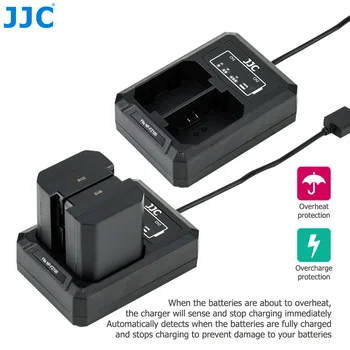 JJC NP-FZ100 USB Dual Baterijos Kroviklis Sony A9 A7III A7RIV A7RIII A7M3 A7RM4 A7RM3 A7 Mark III A7R Mark IV III Pakeičia BCQZ1